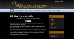 Desktop Screenshot of phoenixcnccreations.com